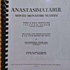 ANASTASIMATARUL SFINTEI MONASTIRI NEAMTU (1943 - COPIE XEROX)