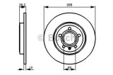 Disc frana AUDI A4 (8EC, B7) (2004 - 2008) BOSCH 0 986 479 252