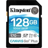 SD card Kingston SDG3/128GB, 128 GB, Canvas GO Plus, 128GB, Clasa 10