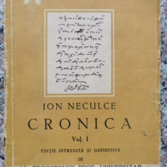 Cronica Vol.1-2 Editie Intregita Si Definitiva De Al.procopov - Ion Neculce ,552741
