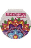 Mini mandala de colorat. Roz