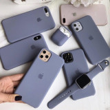 Cumpara ieftin Husa Apple iPhone 13 6.1 Silicon Liquid Lavender Grey