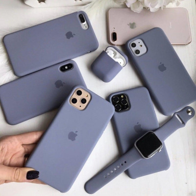 Husa Apple iPhone 14 6.1 Silicon Liquid Lavender Grey foto