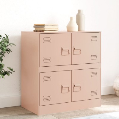 vidaXL Bufeta Roz 67x39x73 cm oțel 841650 foto