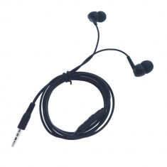 Casti in-ear cu microfon, XO-EP37 87788, conector tip Jack 3.5 mm, control pe fir, lungime cablu 115 cm, negre foto