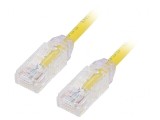 Patch cord UTP Cat6a LSZH Galben 5m 28AWG