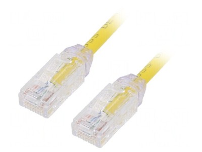 Patch cord UTP Cat6a LSZH Galben 5m 28AWG foto