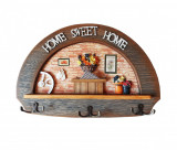 Cuier home sweet home, 3 agatatori, 36 cm, H40A5X