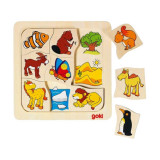 Joc puzzle de asociere Casutele animalelor 2, Goki