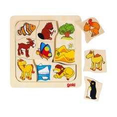 Joc puzzle de asociere Casutele animalelor 2