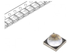 LED UV 10W 365-370nm 60&deg; 2000mA 7x7x5.7mm