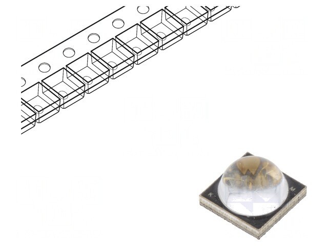 LED UV 10W 365-370nm 60&deg; 2000mA 7x7x5.7mm