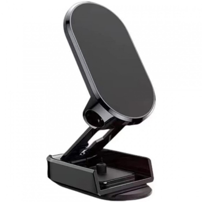 Suport auto magnetic multifunc&Egrave;ional flippy, universal, compatibil cu toate dimensiunile de telefon, negru