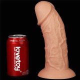 Dildo Realistic Extra-Gros Curved, Natural, 24 cm