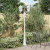 VidaXL Lumina de grădină Alb 235 cm Aluminiu 42000337