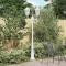 vidaXL Lumina de grădină Alb 235 cm Aluminiu 42000337