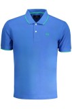La Martina Tricou polo barbati, cu mini logo brodat, Regular Fit, Albastru deschis, S, 2XL, M, XL, Bumbac