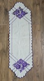 VECHI CENTRU DE MASA DIN BUMBAC CU MODEL BRODERIE MANUALA