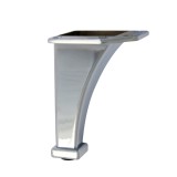 Picior mobila, fix, metalic, cromat, 105 mm