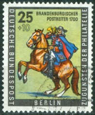 GERMANIA BERLIN 1956,ZIUA TIMBRULUI , CALARET POSTAL ,TIMBRU NESTAMPILAT