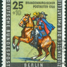 GERMANIA BERLIN 1956,ZIUA TIMBRULUI , CALARET POSTAL ,TIMBRU NESTAMPILAT