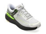 Pantofi sport SKECHERS albi, MAX CUSHIONING SUSPENSION, din material textil