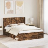 vidaXL Tăblie cap Stejar fumuriu Lemn prelucrat 889600