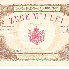 M1 - Bancnota Romania - 10000 lei emisiune 18 mai 1946