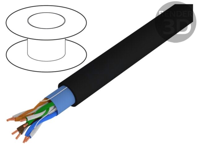 Cablu Ethernet Alpha Wire 5e U/UTP 4x2x24AWG Flexing