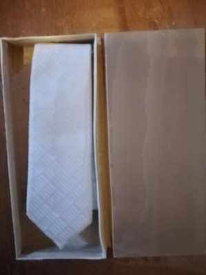 Cravată LEONARD, mătase naturală, comunism, modă masculină, cutie originala foto