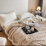 PATURĂ TRICOT CU BLĂNIȚĂ &ndash; CAPUCINO