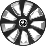 Set 4 Capace Roti 17 inchi (R17) Stratos Negru-Gri, Compatibile Cu Skoda Nou