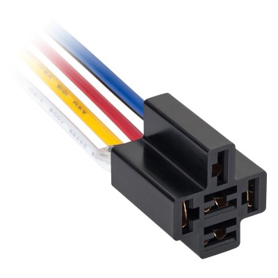 Suport releu auto 5 pini cu fire terminale PRE0008-1 foto