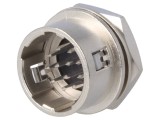 Conector circular push-pull HIROSE HR10A-10R-12P(73) 12 pini 2A argintat