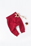 Cumpara ieftin Pantaloni Bebe Unisex din bumbac organic Rosu BabyCosy (Marime: 12-18 Luni)