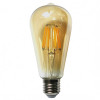 Bec LED Filament Amber E27/4W/480LM/2500K ST58, Spin