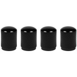 Set 4 capace pentru supapa cauciucuri din aluminiu,culoare negru