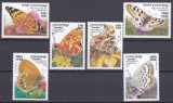 DB1 Fauna Fluturi Cambodgia 1999 6 v. MNH