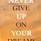 Never give up on your dreams: Children character development: Volume 1