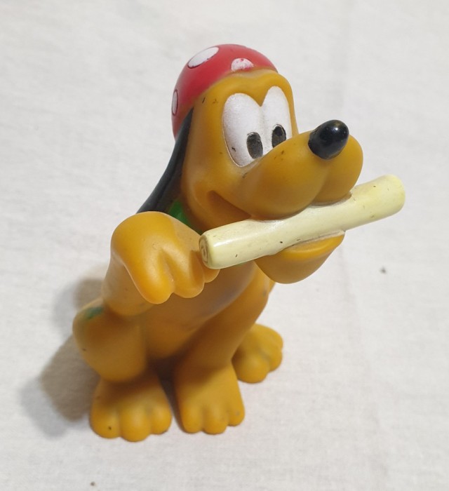 Jucarie veche de colectie figurina din cauciuc - Catel din desene animate PLUTO