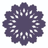 Cumpara ieftin Sticker decorativ, Mandala, Mov, 60 cm, 7213ST-4, Oem