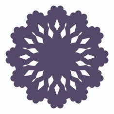 Sticker decorativ, Mandala, Mov, 60 cm, 7213ST-4 foto