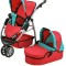 Carucior Pentru Papusi 3 In 1 Cico Red Green