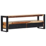 Cumpara ieftin Comoda TV, 120x30x40 cm, lemn masiv de acacia