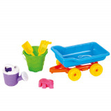 Set de joaca pentru nisip Remorca cu 5 accesorii, Guclu Toys