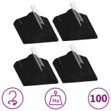 Cumpara ieftin Set de umerase anti-alunecare, 100 buc., negru, catifea