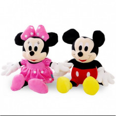 Set Jucarii din Plus Mickey si Minnie Mouse, Muzica, 28 cm