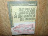 I.Cuculescu -Olimpiadele internationale de matematica ale elevilor