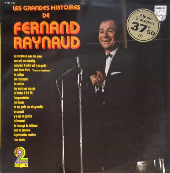Disc vinil, LP. Les Grandes Histoires De Fernand Raynaud SET 2 DISCURI VINIL-Fernand Raynaud