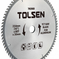 Disc circular cu vidia pentru aluminiu 210x30x60T, Tolsen